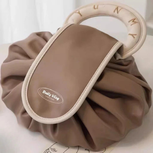 Lay-Flat Travel Makeup Organizer