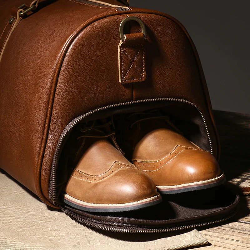 Heritage Genuine Leather Travel Duffle