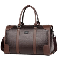 Executive Alligator Texture Travel Duffle