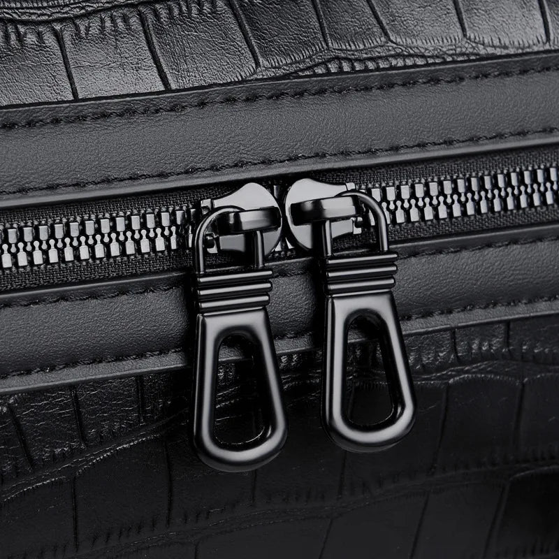 Executive Alligator Texture Travel Duffle