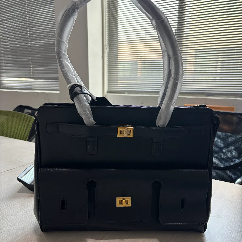 Signature Winged Leather Tote